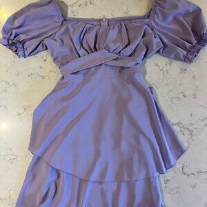 Lilac Spring Mini Dress